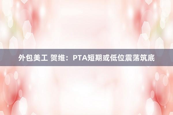 外包美工 贺维：PTA短期或低位震荡筑底