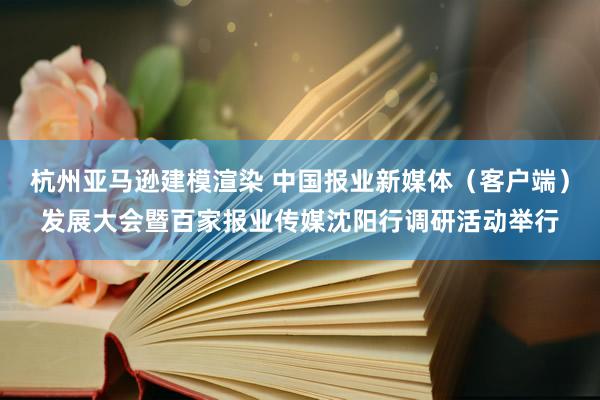 杭州亚马逊建模渲染 中国报业新媒体（客户端）发展大会暨百家报业传媒沈阳行调研活动举行