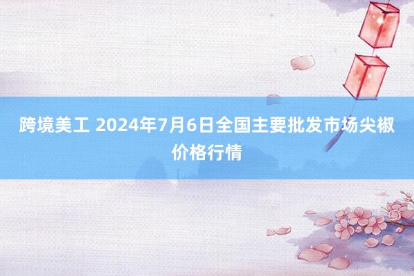 跨境美工 2024年7月6日全国主要批发市场尖椒价格行情